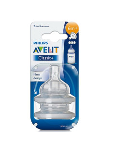 AVENT 2 TETINES 6M+ 4T SCF...