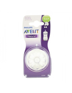 AVENT NATURAL 2 TETINES 1M+...