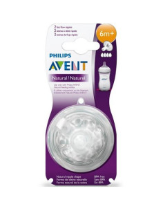 AVENT NATURAL 2 TETINES 6M+...