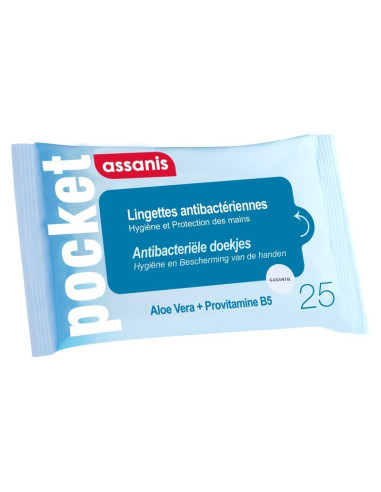 LINGETTES ANTIBACTÉRIENNES /25