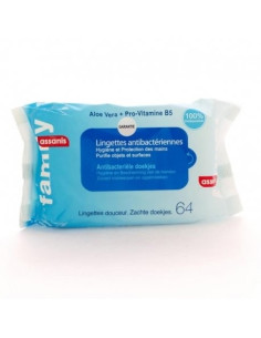 LINGETTES ANTIBACTÉRIENNES /64