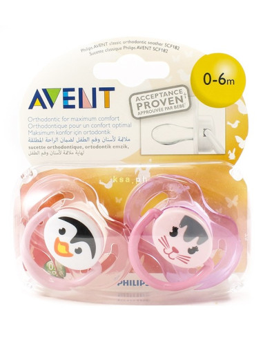 Sucettes Classique Avent 0-6 mois Animal